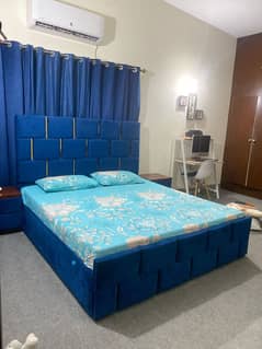 KING SIZED Bed set with curtains