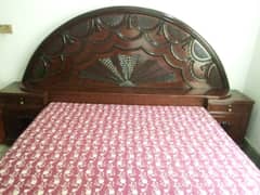 double bed with mattress