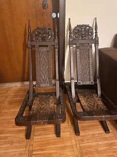 pure sheesham wooden chairs