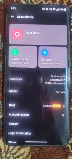 Oneplus 7T Pro mclaren edition 5G