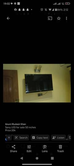 Sony LCD 50 INCHES for salee