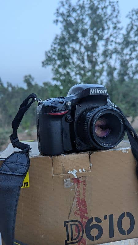 Nikon d610 full frame DSLR camera with 50mm lens 1