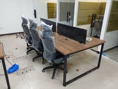 Office Workstation Computer Table 6 Person Seating 24500