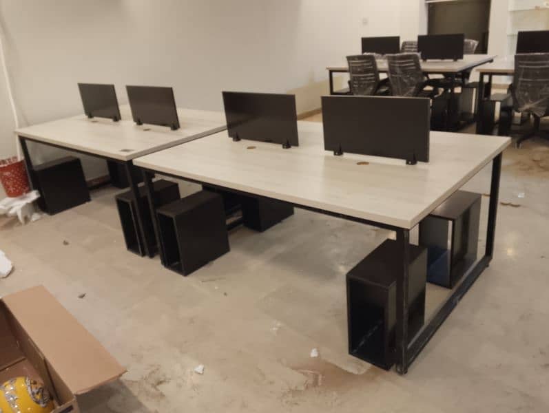 Office Workstation Computer Table 6 Person Seating 24500 4