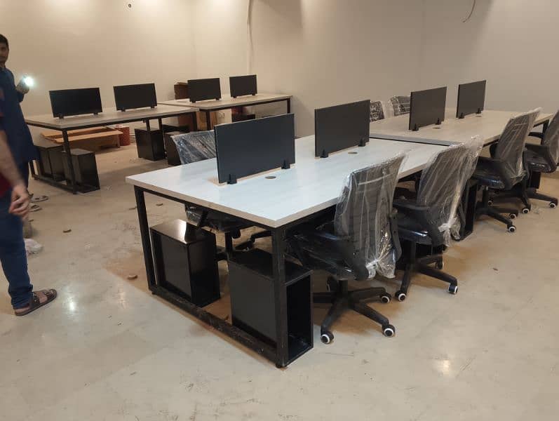 Office Workstation Computer Table 6 Person Seating 24500 12