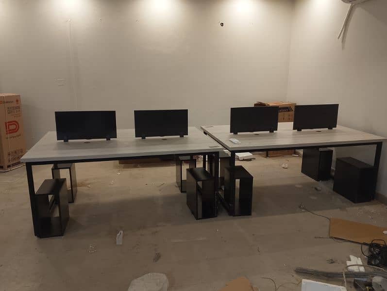 Office Workstation Computer Table 6 Person Seating 24500 13