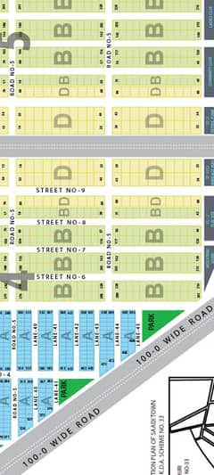 Lease 120 Sq Yard Plot Sale In Saadi Town Block 5 Scheme 33 Karachi (West Open)