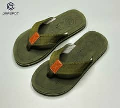 jaf spot men's comfortable premium slippers green