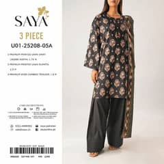 pure lawn 3 piece dress original saya and maria b