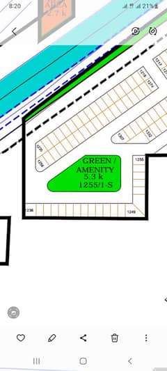 Facing park plot for sale