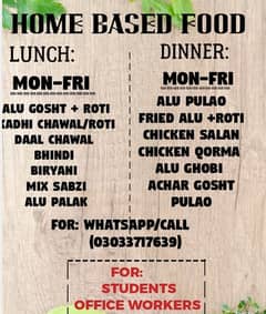Home food For students & Office workers