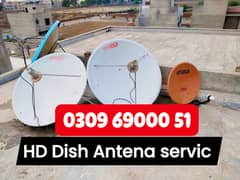 HD Dish Antenna TV installation 03096900051