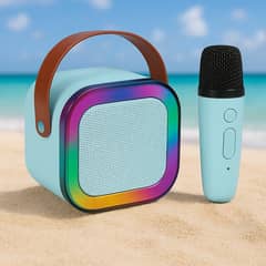 Portable Bluetooth Speaker With Wireless Mic