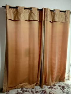 Curtain pair| Satan silk Curtain pair