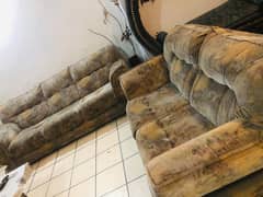 velvet poshish sofa set