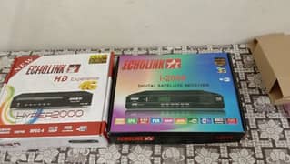 2 Dish Antenna's with 2 Echo link Digital Satellite Receiver's.