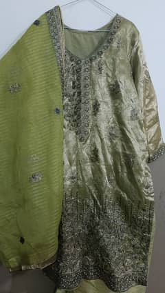 3 Piece Suit With Plazo Ready to Wear