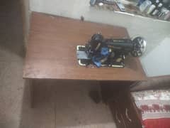 sewing machine table and setting chair with two daraz