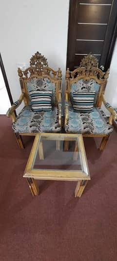 2 coffee chairs with table and couch sofa