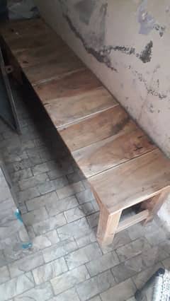 wood bench