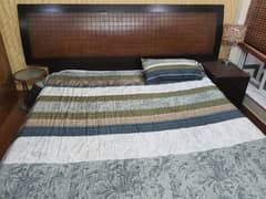 Bed with Dressing,mirror and Side tables