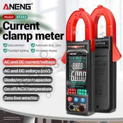 ANENG ST212 Digital Clamp Meter Ammeter Multimeter DC AC NCV Tester