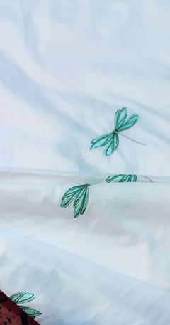 Cotton Fabric with Embroidery bedsheets