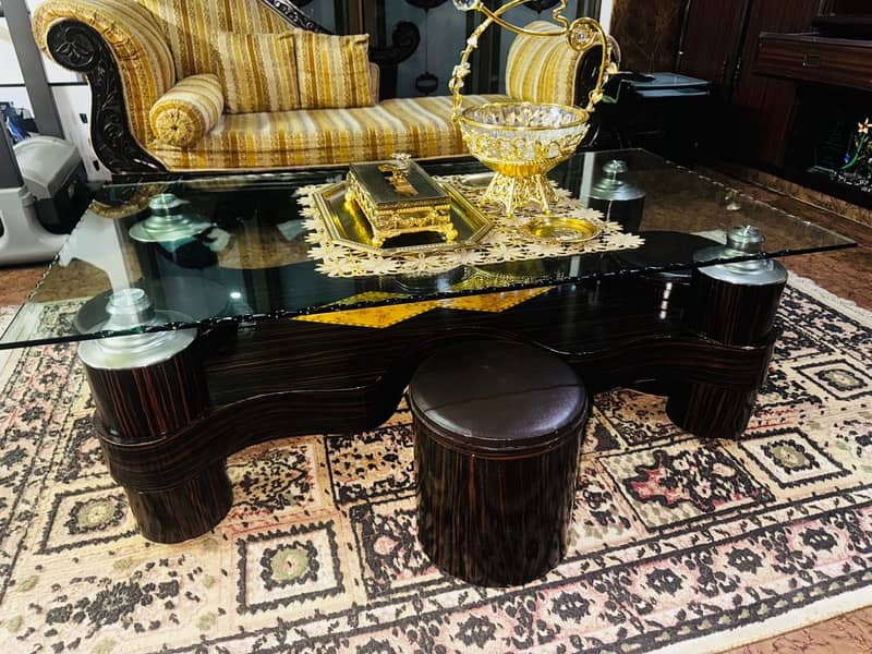 2 Dewan Set + 2 sofa set with table + center Table + 2 carpet rugs 3