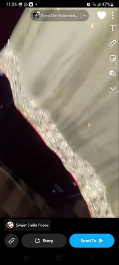 saree in coper n mehroon color.