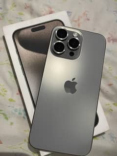 Iphone 15 pro max Natural Titanium HK Variant 10/10 condition