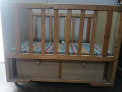 Wooden baby bot almost 4 months used