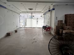 05 MARLA COMMERCIAL GROUND FLOOR HALL + 2 BED ATTACH BATH FOR RENT IN JOHAR TOWN LAHORE
