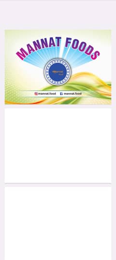 Order bookar needed Mannat foods