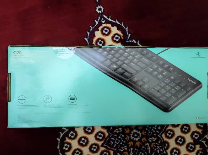 Logitech K120 Wired Keyboard And A4Tech Mouse 1