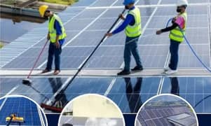 Solar cleaning services help maintain and clean solar panels