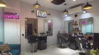 Running Beauty parlour/saloon for sale 0321-7938382