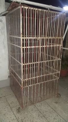 Used Big Cage Steal Dog/Pegans/Hens