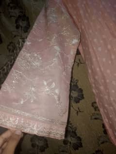 3 piece cotton dress with gorjate dupatta