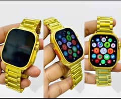 Golden Smart Watch With Pubg Earphones Best Deal