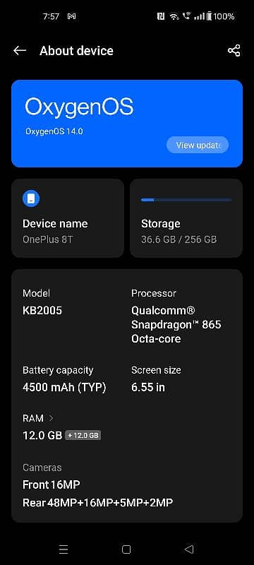 OnePlus phone 8T 4