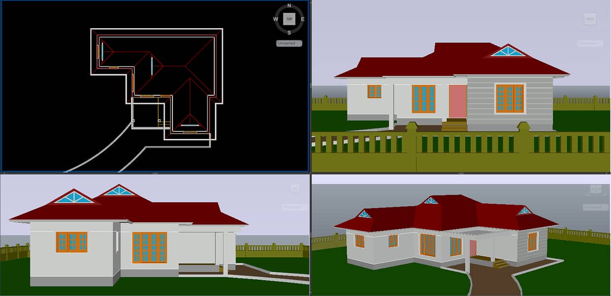 2d autocad plans and 3d sketchup models for your house 1