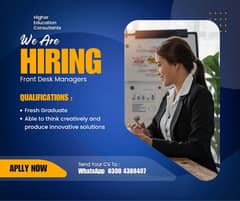 Front Desk Officer & Counsellor