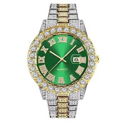 Hip hop full diamond men's watch