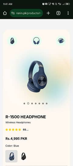R-1500 Headphone Wireless Headphones
