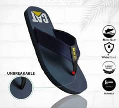 Men's Rubber Flip Flops Blue