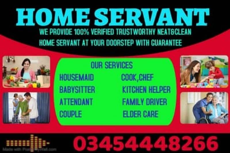 MAID, BABY SITTER, PATIENT ATTENDENT, COOK, HELPER 0