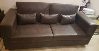 3seater sofa of leather