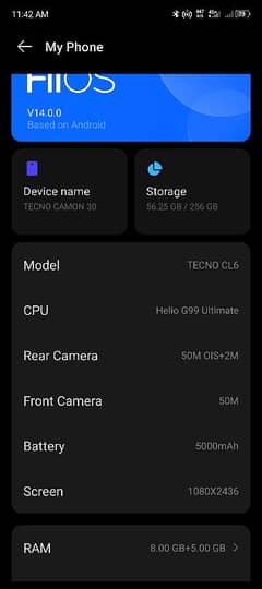 Tecno Cammon 30