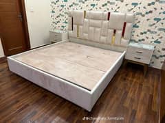 double bed, king size bed, side tables, home furniture, room furnitur