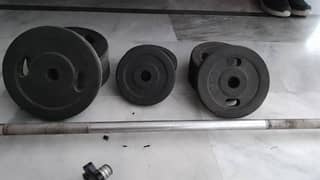 24kg weight barbell rod or zigzag rod